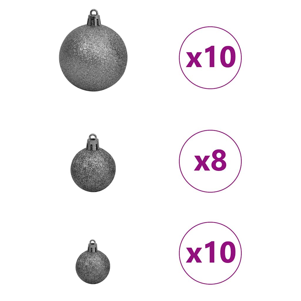Versatile Artificial Christmas Tree Green 180cm PVCSteel and Plastic