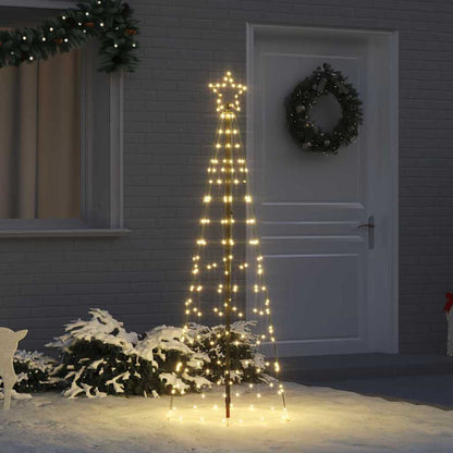 Cozy LED Christmas Tree with Ground Spikes Warm White 250cm Iron - Designer