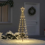 Cozy LED Christmas Tree with Ground Spikes Warm White 250cm Iron - Designer