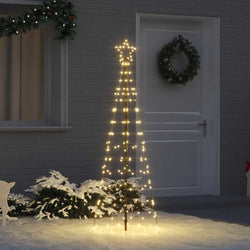 Cozy LED Christmas Tree with Ground Spikes Warm White 250cm Iron - Designer