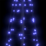Modern LED Christmas Tree with Ground Spikes Blue 250cm Iron - Premium