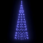 Modern LED Christmas Tree with Ground Spikes Blue 250cm Iron - Premium