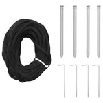 Versatile LED Christmas Tree with Ground Spikes Warm White 400cm Iron