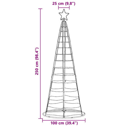 Functional LED Christmas Tree Warm White Iron - High Quality Build