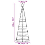 Functional LED Christmas Tree Warm White Iron - High Quality Build