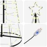 Classic LED Christmas Tree Warm White Iron - Designer Finish