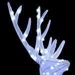 Minimalist Reindeer Family 3 pcs Cold white Fabric - Durable