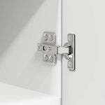 Elegant Hanging Cabinet Riga White Engineered Wood - Durable
