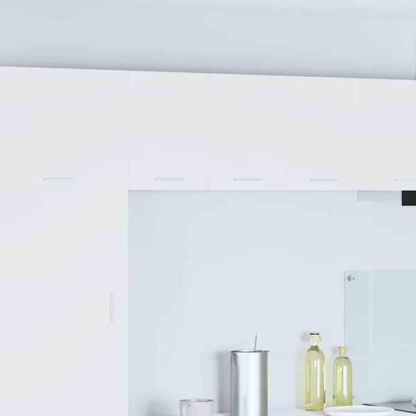 Elegant Hanging Cabinet Riga White Engineered Wood - Durable