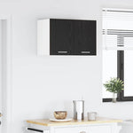 Functional Hanging Cabinet Riga 2 pcs Black Oak and White x