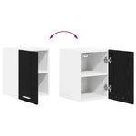 Functional Hanging Cabinet Riga 2 pcs Black Oak and White x
