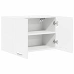 Elegant Hanging Cabinet Riga White Engineered Wood - Home Dacor
