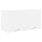 Elegant Cabinet Riga White Engineered Wood - Space-Saving
