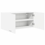Elegant Cabinet Riga White Engineered Wood - Space-Saving