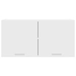 Elegant Cabinet Riga White Engineered Wood - Space-Saving