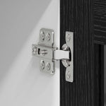 Elegant Hanging Cabinet Riga Black Oak and White - Space-Saving