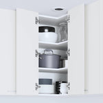 Functional Hanging Cabinet Riga White Engineered Wood - High