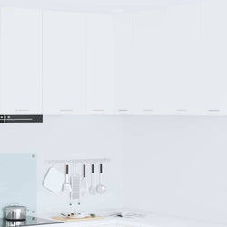 Functional Hanging Cabinet Riga White Engineered Wood - High