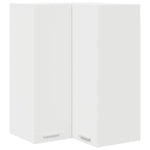 Functional Hanging Cabinet Riga White Engineered Wood - High