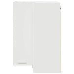 Functional Hanging Cabinet Riga White Engineered Wood - High