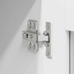 Elegant Hanging Cabinet Riga White Engineered Wood - Soft Upholstery