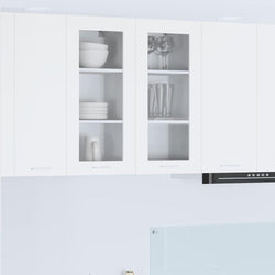 Elegant Hanging Cabinet Riga White Engineered Wood - Soft Upholstery