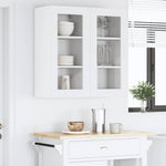 Elegant Hanging Cabinet Riga White Engineered Wood - Soft Upholstery