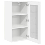 Elegant Hanging Cabinet Riga White Engineered Wood - Soft Upholstery
