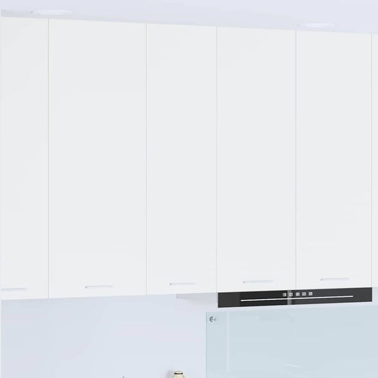 Elegant Hanging Cabinet Riga White Engineered Wood - Space-Saving
