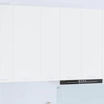 Elegant Hanging Cabinet Riga White Engineered Wood - Space-Saving