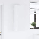 Elegant Hanging Cabinet Riga White Engineered Wood - Space-Saving