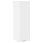 Elegant Hanging Cabinet Riga White Engineered Wood - Space-Saving