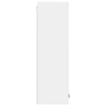 Elegant Hanging Cabinet Riga White Engineered Wood - Space-Saving