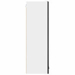 Functional Hanging Cabinet Riga Black Oak Engineered Wood - Home