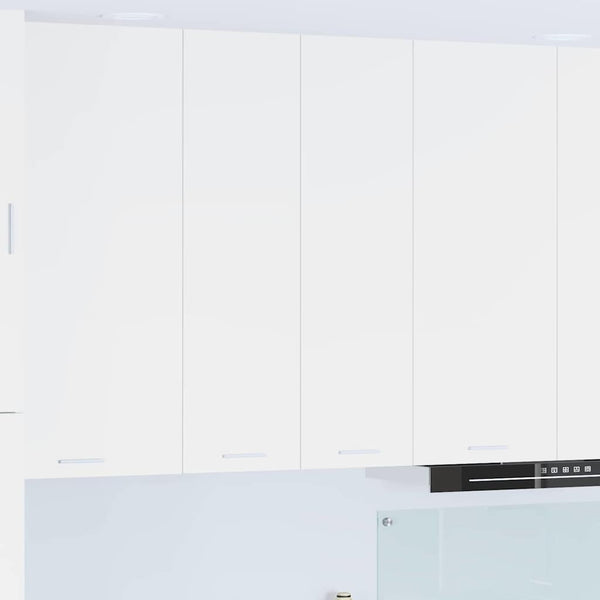  Functional Hanging Cabinet Riga White Engineered Wood - Durable