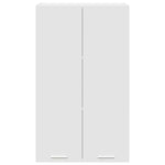 Functional Hanging Cabinet Riga White Engineered Wood - Durable