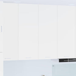 Compact Hanging Cabinet Riga White Engineered Wood - Sleek Modern