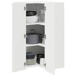 Functional Hanging Cabinet Riga White Engineered Wood