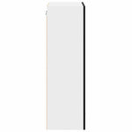 Functional Hanging Cabinet Riga Black Oak Engineered Wood - High