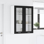 Hanging Cabinet Riga Black Oak Engineered Wood - Durable