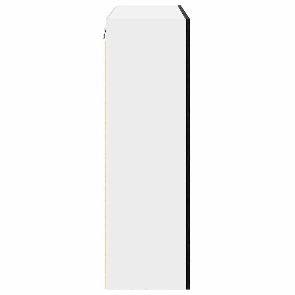 Compact Hanging Cabinet Riga Black Oak Engineered Wood - Durable