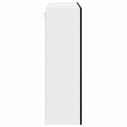 Compact Hanging Cabinet Riga Black Oak Engineered Wood - Durable