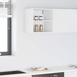 Classic Hanging Cabinet Riga White Engineered Wood - Designer Finish