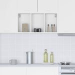 Elegant Hanging Cabinet Riga White Engineered Wood - Sleek Modern