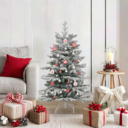 Versatile Christmas Bauble Set 40 pcs Red and White - Sleek Modern