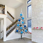 Classic Christmas Bauble Set 3 pcs Blue - Designer Finish - Stylish