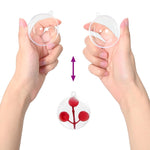 Cozy Christmas Bauble Set 25 pcs Transparent 8cm - Designer Finish