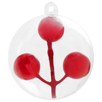 Cozy Christmas Bauble Set 25 pcs Transparent 8cm - Designer Finish