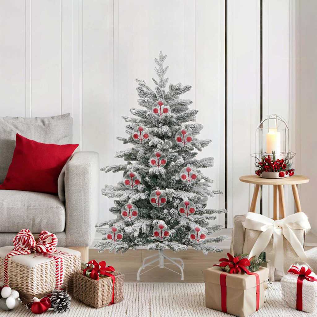 Cozy Christmas Bauble Set 25 pcs Transparent 10cm - High Quality Build