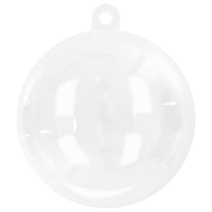 Cozy Christmas Bauble Set 25 pcs Transparent 10cm - High Quality Build
